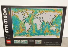 NEW SEALED Lego Art World Map 31203