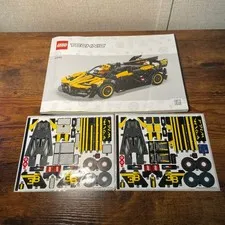 Lego Technic Bugatti Bolide 42151 Instructions and 2 Sticker Sheets Yellow Black