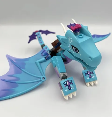 LEGO Elves Merina Water Dragon 41172 Discontinued Set Incomplete Blue Dragon