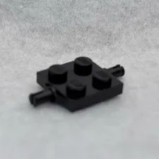 LEGO 4600 Black Plate, Modified 2 x 2 with Wheels Holder (x1)