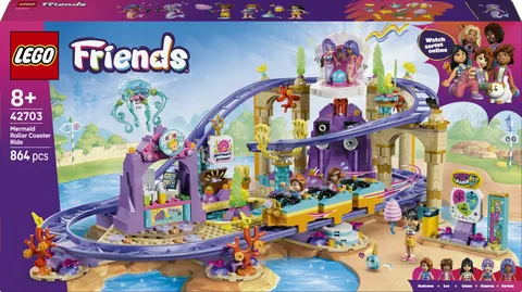 LEGO Friends Mermaid Roller Coaster Ride 42703 Building Toy Set 8 Minidolls New