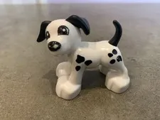 Lego Duplo Dog Family Dalmation Fire Puppy Pet Animal White Black