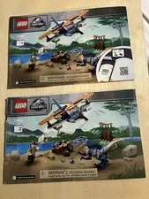 Lego Jurassic World 75942 #1 & #2 (INSTRUCTIONS Manual books ONLY