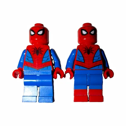 LEGO custom Spider-Man Minifigure Lot | 2 Pieces | Red/Blue