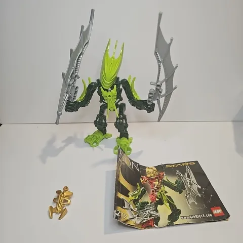 LEGO Bionicle Stars #7117 Gresh, 100% Complete With Gold Armor & Instructions