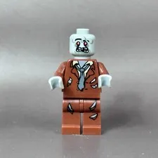 LEGO Minifigure Zombie mof018 Reddish Brown Suit from Halloween Accessory Set