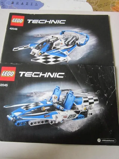 Lego Technic instructions, instruction 42045 parts 1 and 2, part 1 & 2