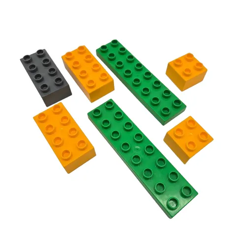 Lego Duplo 2002 Assorted Sizes and Colors BRICKS BLOCKS Building Block Lot of 7