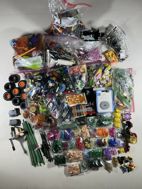 13lbs Lot Genuine Lego Bulk Mix- Partly Sorted/ Wheels Botanicals Minifigures