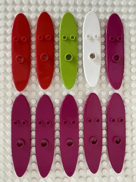 (12) LEGO Surfboard Paddleboard Lot- Windsurfer -Minifigure accessory