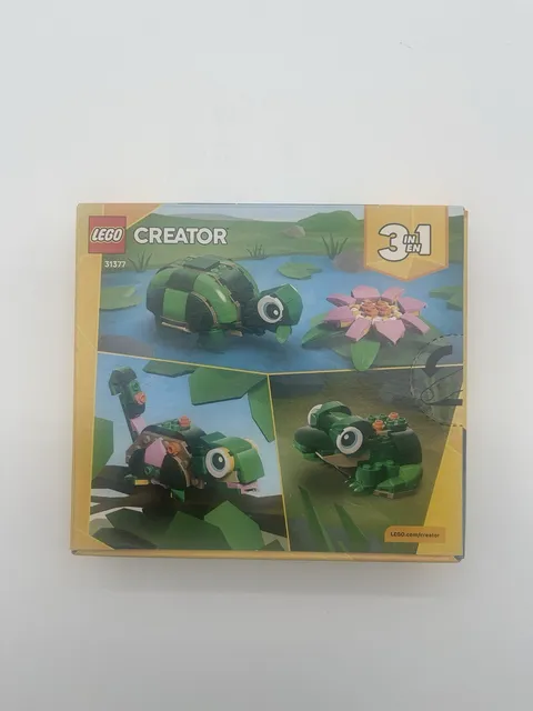 LEGO Creator 3 in 1 Turtle with a Water Lily Flower Building Toy Multicolor