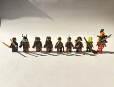 LEGO Ninjago Skybound Pirates Lot of Jay, Nadakhan, and more, with Weapons