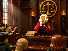 LEGO Minifigure series 17 Judge with Gavel CMF 71018 col17-10