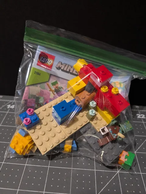 LEGO Minecraft The Coral Reef 21164 Bulk Parts Lot in Bag w/ Instructions 8+
