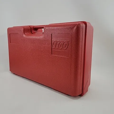 Lego 17x10x5 Storage Box Organizer Carry Case Red Plastic Made in USA Interlego