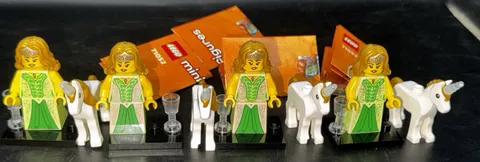 Lot Of 4 Unicorn Elf Series 29 Elves Queen Princess Horse LEGO® Minifigures