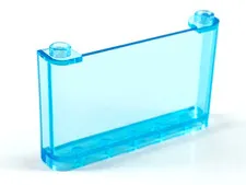 LEGO 2x Trans-Light Blue Windscreen 1 x 6 x 3 inv.624