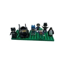 Duplo Lego DC Comics Figures & Batmobile Catwoman Joker Penguin Superman Batman 