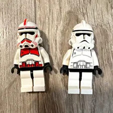 LEGO Star Wars Phase 2 Shock Trooper and regular Trooper Retired old design