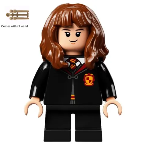 LEGO Harry Potter Hermione Granger Minifigure hp282 Gryffindor Robe Wand New
