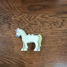 LEGO horse (Maximus) from tangled comes with purple flower bow