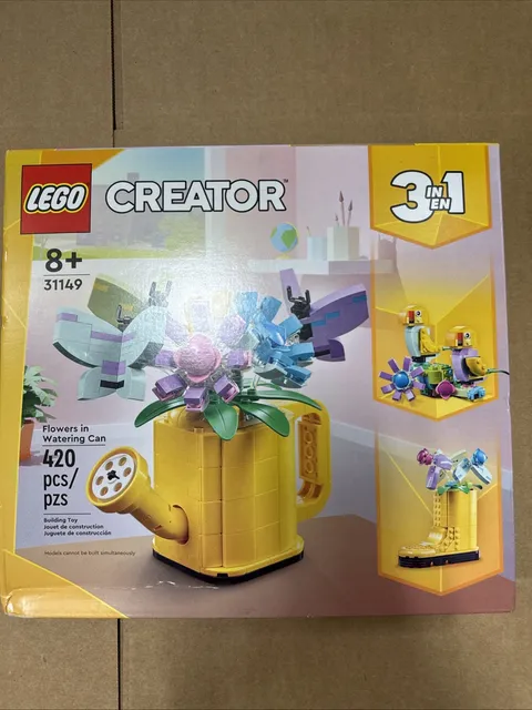 LEGO Creator 3 in 1 Flowers in Watering Can Building Toy 31149 NIB