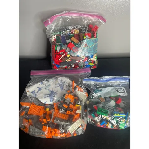 LEGO Bulk Lot 2lb 12oz Mixed Building Bricks Plates Wheels Multi-Color Pieces