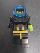 LEGO Aquazone Aquaraiders Deep Sea Diver Minifigure Black Suit Blue Helmet
