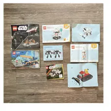 Old LEGO Construction Manuals (8 Count)