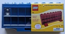 LEGO KP004MF Large Minifigure Display Case 16 Blue + Exclusive Minifigure SEALED