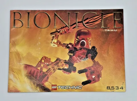 Vintage Lego Bionicle 8534 Tahu Instruction Manual Only 2001 No Bricks