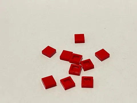 Lego 3070 Red Replacement Add-on Pieces Parts Lot of 10