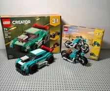 Lego Creator 3 In 1: Street Racer 31135 & 31127 Used w/instructions & box