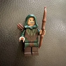 LEGO Hobbit Mirkwood Elf Archer lor078 Excellent 2 Sided Head