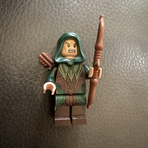 LEGO Hobbit Mirkwood Elf Archer lor078 Excellent 2 Sided Head