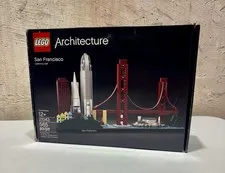 LEGO Architecture San Francisco 21043 Skyline Set Golden Gate Bridge Complete