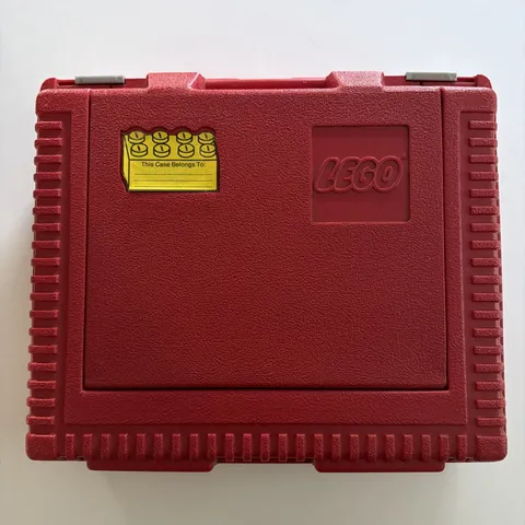 Vintage 1980s LEGO Red Storage Case Carrying Box Hard Plastic MADE in USA