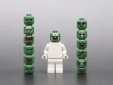 Lego Castle Orc Custom Fantasy Era Minifigure Orc Troll Warrior head x12