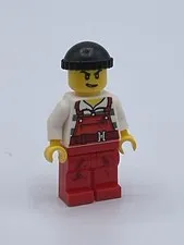 Lego Minifigure CTY0709 Bandit 60140 951701 Loose Red Overalls Black Beanie NWOP