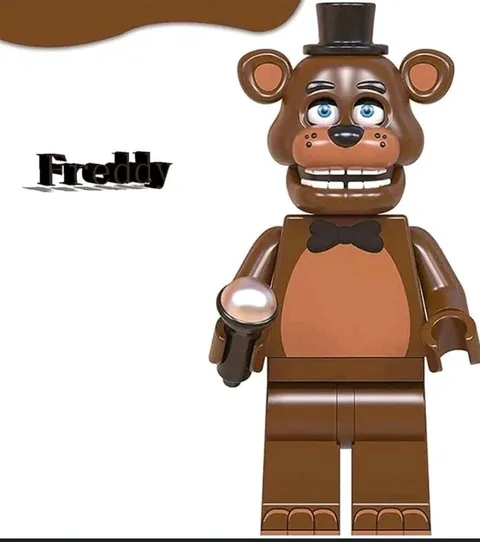 Five Nights At Freddy 's Halloween Lego Horror Dark Brown Freddy bear Newcustom