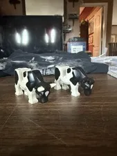 LEGO Cow Animal Figured Black and White Farm Animal Minifigure