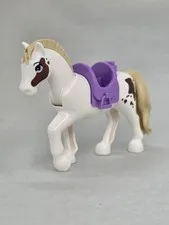 Lego Minifigure Friends White Reddish Brown Spots Cloud Horse 13s