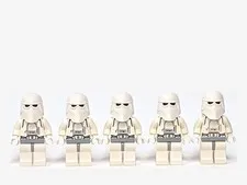 LEGO Star Wars Snowtrooper Minifigure Lot of 5 Hoth Imperial sw0115