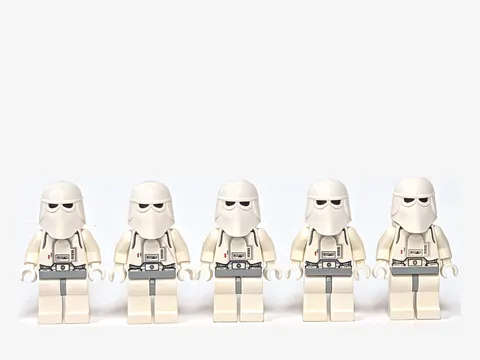 LEGO Star Wars Snowtrooper Minifigure Lot of 5 Hoth Imperial sw0115