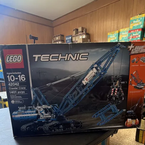 RARE Lego Technic 42042 Crawler Crane Power Functions Battery Powered1401pcs Set