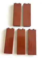 Lego 5x Brick Brique 1x2x5 2454 Reddish Brown/Marron/Braun