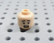 LEGO Male Boy Flesh Dual Sided Head Minifig Smile Mouth Open BI