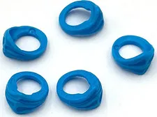 Lego 5 New Dark Azure Minifigure Bandanas Ninja Parts
