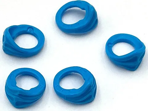 Lego 5 New Dark Azure Minifigure Bandanas Ninja Parts