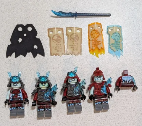 LEGO Minifigure NINJAGO Blizzard Samurai Lot Set Bulk Sale